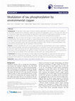 Research paper thumbnail of Modulation of tau phosphorylation by environmental copper