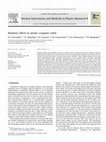 Research paper thumbnail of Radiation effects in atomic cryogenic solids