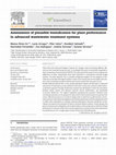 Research paper thumbnail of Assessment of plausible bioindicators for plant performance in advanced wastewater treatment systems