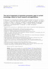 Research paper thumbnail of The role of organisms in hyporheic processes: gaps in current knowledge, needs for future research and applications