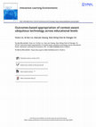 Research paper thumbnail of Outcomes-based appropriation of context-aware ubiquitous technology across educational levels