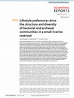 Research paper thumbnail of Lifestyle preferences drive the structure and diversity of bacterial and archaeal communities in a small riverine reservoir