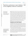 Research paper thumbnail of Fixed-dose combinations in type 2 diabetes &ndash; role of the canagliflozin metformin combination