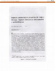 Research paper thumbnail of Impacto ambiental en proyectos de riego y drenaje. Algunas directrices cconceptuales y metodológicas