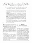 Research paper thumbnail of Associations between genotypes at codon 171 and 136 of the prion protein gene and production traits in market lambs