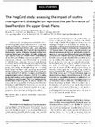 Research paper thumbnail of The PregCard study: assessing the impact of routine management strategies on reproductive performance of beef herds in the upper Great Plains