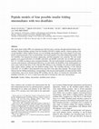 Research paper thumbnail of Peptide models of four possible insulin folding intermediates with two disulfides