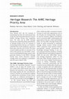 Research paper thumbnail of Heritage Research: The AHRC Heritage Priority Area