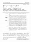 Research paper thumbnail of A comparison of troponin T and troponin I as predictors of cardiac events in patients undergoing chronic dialysis at a Veteran’s Hospital: a pilot study