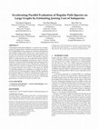 Research paper thumbnail of Accelerating Parallel Evaluation of Regular Path Queries on Large Graphs by Estimating Joining Cost of Subqueries