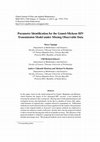 Research paper thumbnail of Parameter identification for the Gumel-Mickens HIV transmission model under missing observable data