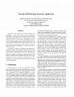 Research paper thumbnail of Towards Self-Protecting Enterprise Applications