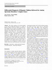 Research paper thumbnail of Differential Diagnosis of Hispanic Children Referred for Autism Spectrum Disorders: Complex Issues