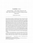 Research paper thumbnail of Virtual Exchange – Online Higher Education in the 2020s: Real-world delivery of virtual exchange program frameworks