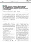 Research paper thumbnail of Diorganotin compounds containing α-aminoacidato schiff base ligands derived from functionalized 2-Hydroxy-5-(aryldiazenyl)benzaldehyde