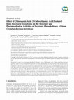 Research paper thumbnail of Effect of chlorogenic acid (5-Caffeoylquinic Acid) isolated from Baccharis oxyodonta on the structure and pharmacological activities of secretory phospholipase A2 from Crotalus durissus terrificus