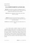 Research paper thumbnail of El acompañante al piano