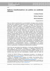 Research paper thumbnail of Saberes transformativos em prática na academia