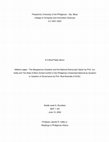 Research paper thumbnail of Midterm paper- The Bangsamoro Question and the National Democratic Option by Prof. Jun Valila and The State of Moro Armed Conflict in the Philippines Unresolved National by Question or Question of Governance by Prof. Rizal Buendia of DLSU. - A Critical Paper