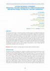 Research paper thumbnail of A Study on Digital Citizenship: Preschool Teacher Candidates vs. Computer Education and Instructional Technology Teacher Candidates