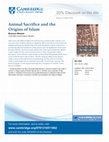 Research paper thumbnail of Animal Sacrifice and the Origins of Islam