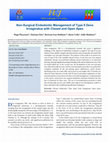 Research paper thumbnail of Non-Surgical Endodontic Management of Type II Dens Invaginatus with Closed and Open Apex