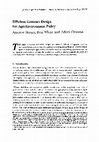 Research paper thumbnail of Efficient Contract Design for Agri-Environment Policy