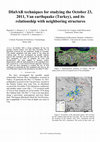 Research paper thumbnail of DInSAR techniques for studying the October 23, 2011, Van earthquake (Turkey), and its relationship with neighboring structures