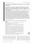 Research paper thumbnail of Use of vitamin D supplements during infancy in an international feeding trial