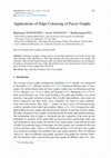 Research paper thumbnail of Applications of Edge Colouring of Fuzzy Graphs