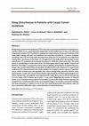 Research paper thumbnail of Sleep Disturbances in Patients with Carpal Tunnel Syndrome