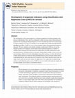 Research paper thumbnail of Development of prognostic indicators using classification and regression trees for survival