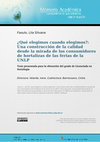 Research paper thumbnail of ¿Qué elegimos cuando elegimos? : Una construcción de la calidad desde la mirada de los consumidores de hortalizas de las ferias de la UNLP