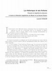 Research paper thumbnail of La rhétorique et ses fictions. Pouvoirs et duplicité du discours à travers la littérature égyptienne du Moyen et du Nouvel Empire