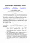 Research paper thumbnail of Construcción de un sistema operativo didáctico