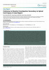 Research paper thumbnail of Colotomy to Resolve Constipation Secondary to Spinal Cord Injury: A Case Report