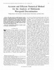 Research paper thumbnail of Accurate and efficient numerical method for the analysis of multimode waveguide discontinuities