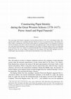 Research paper thumbnail of Constructing Papal Identity during the Great Western Schism (1378-1417): Pierre Ameil and Papal Funerals