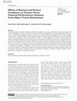 Research paper thumbnail of Effects of Business and Finance Conditions on Tourism Firms’ Financial Performances: Evidence From Major Tourist Destinations