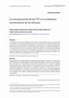 Research paper thumbnail of La incorporación de las TIC a la enseñanza universitaria de los idiomas