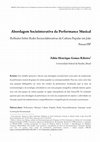 Research paper thumbnail of Abordagem Sociointerativa da Performance Musical – Reflexões Sobre Redes Sociocolaborativas da Cultura Popular em João Pessoa-PB