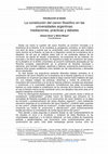 Research paper thumbnail of Introducción al dosier: La constitución del canon filosófico en las universidades argentinas: mediaciones, prácticas y debates