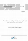 Research paper thumbnail of Toward a Systematic Approach to the Economic Effects of Risk: Characterizing Utility Functions