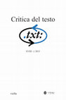 Research paper thumbnail of Giulia Murgia, Il tema della tomba degli amanti nella Tavola Ritonda a confronto con la tradizione tristaniana francese e castigliana, Critica del testo. XVIII / 2, 2015