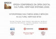 Research paper thumbnail of Interoperable multimedia mobile services for cultural heritage sites