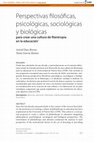 Research paper thumbnail of Perspectivas filosóficas, psicológicas, sociológicas y biológicas para crear una cultura de filantropía en la educación