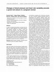 Research paper thumbnail of Changes of blood pressure and heart rate variability precede a grand mal seizure in a pregnant woman