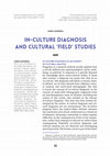 Research paper thumbnail of “In-Culture Diagnosis and Cultural ‘Field’ Studies”