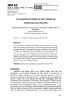 Research paper thumbnail of The Acquisition Order of Past Tenses: An Interlanguage Analysis