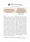 Research paper thumbnail of Examination of primary education teachers’ opinions on child abuse in life science course objectivesHayat bilgisi dersi kazanımlarında çocuk istismarına ilişkin sınıf öğretmenlerinin görüşlerinin değerlendirilmesi